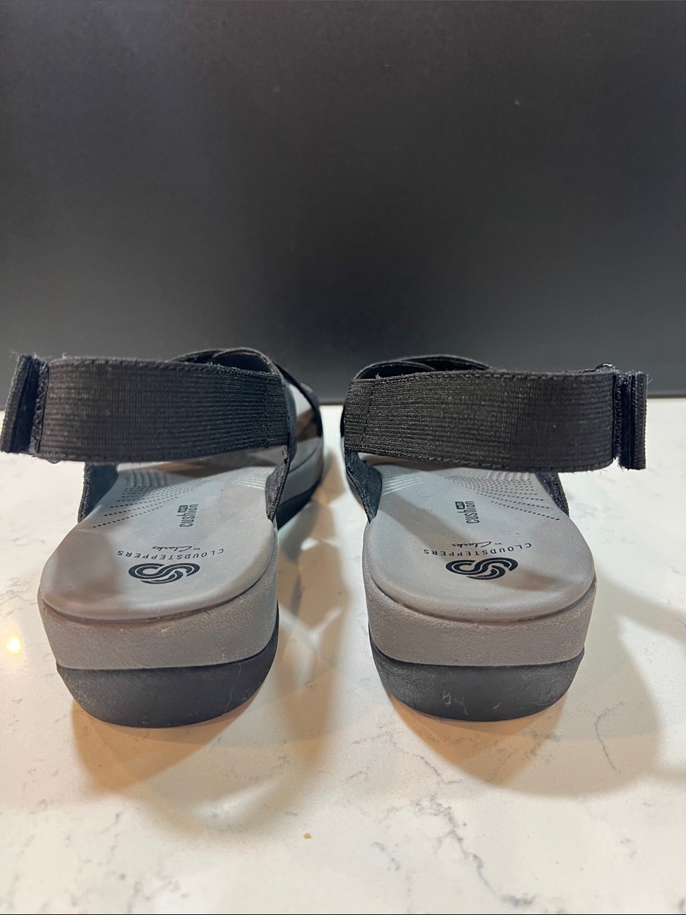 Clarks Cloudstepper Black Arla Kaydin Sandals Size 8 - Picture 9 of 16